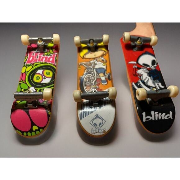 Vintage Tech Decks Y2K Blind Texh Decks Birdhouse EUC Lot Of 7 - Picture 2 of 4